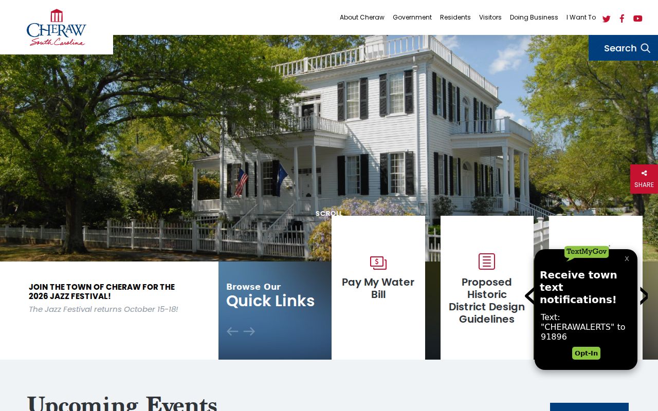 Cheraw Police criminal records in Chesterfield County on the official town website